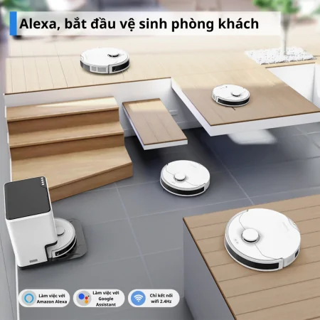 Robot Hút Bụi Lau Nhà 8 Trong 1 Shimono LS68W Max 6