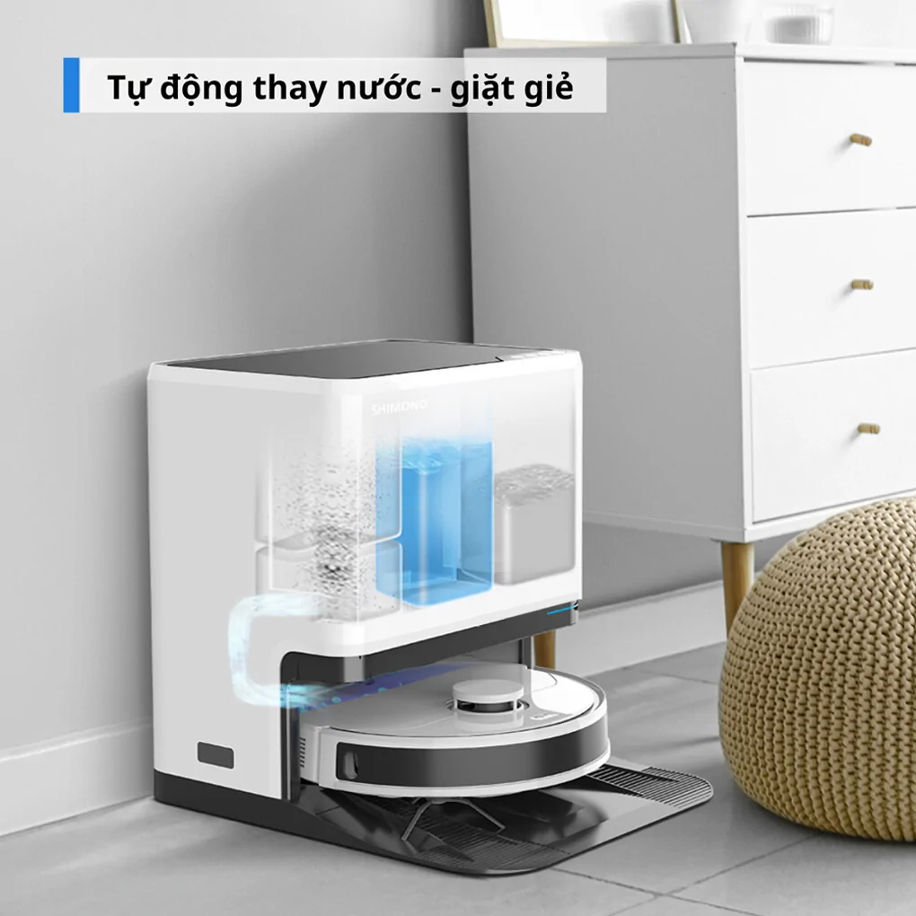 Robot Hút Bụi Lau Nhà 8 Trong 1 Shimono LS68W Max 7