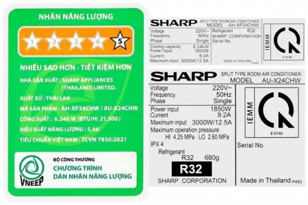 Máy Lạnh Sharp Inverter 2.5 HP AH-XP24CHW 7