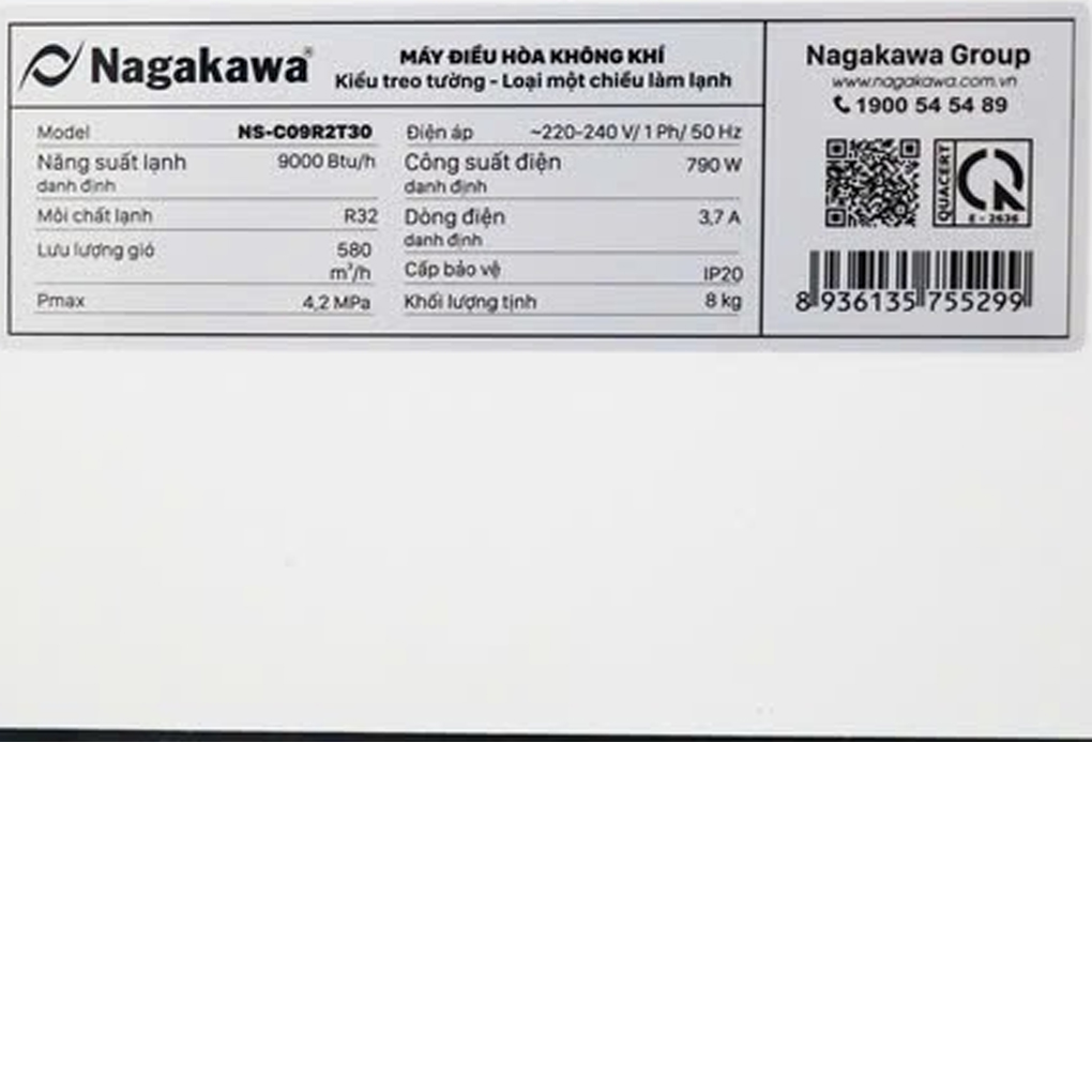 Máy Lạnh Nagakawa 1 Hp NS-C09R2T30 4