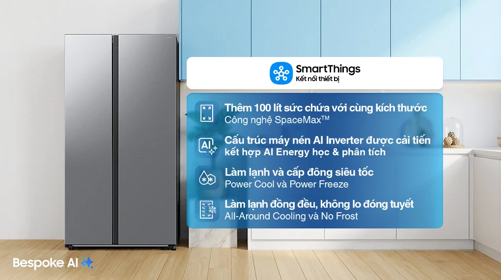 Tủ Lạnh Samsung Inverter 655 Lít RS70F65Q3TSV