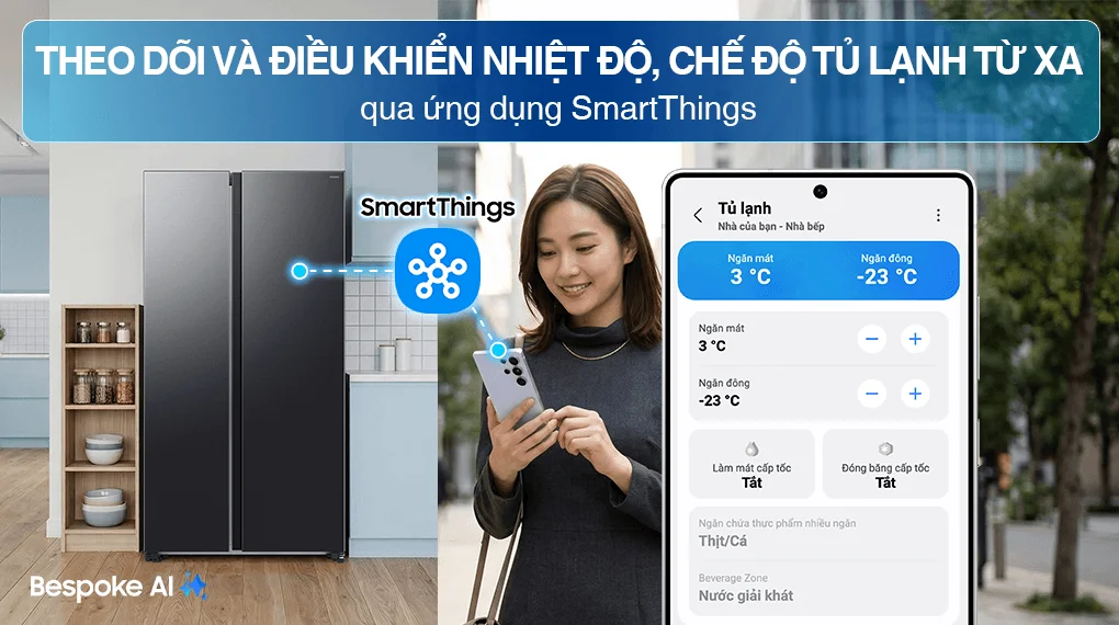 Tủ Lạnh Samsung Inverter 655 lít RS70F65Q3FSV