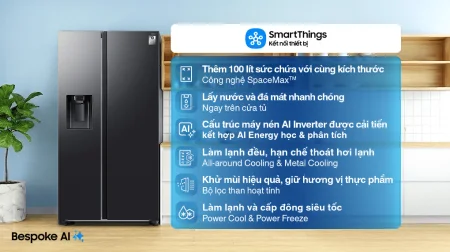 Tủ Lạnh Samsung Inverter 635 Lít RS70F65K2FSV
