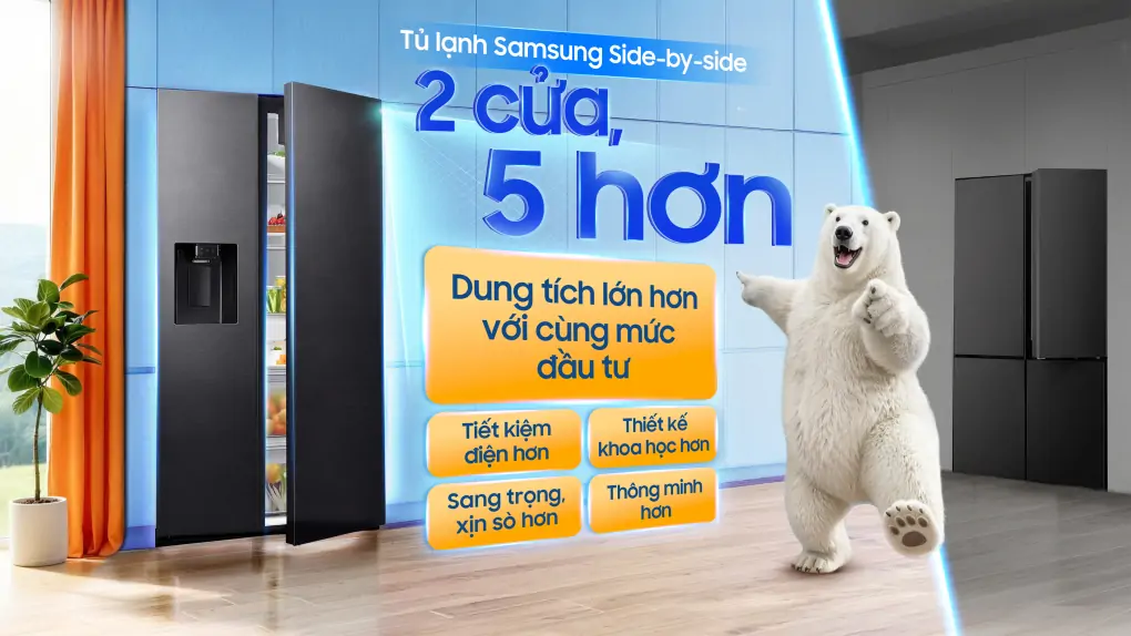 Tủ Lạnh Samsung Inverter 635 Lít RS70F65K2FSV