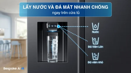 Tủ Lạnh Samsung Inverter 635 Lít RS70F65K2FSV