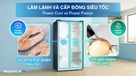 Tủ Lạnh Samsung Inverter 615 Lít AI Home RS90F65D2FSV