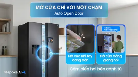 Tủ Lạnh Samsung Inverter 615 Lít AI Home RS90F65D2FSV