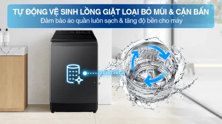 Máy Giặt Samsung Inverter 15 kg WA80F15S5CSV