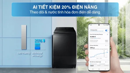 Máy Giặt Samsung Inverter 15 kg WA80F15B6BSV