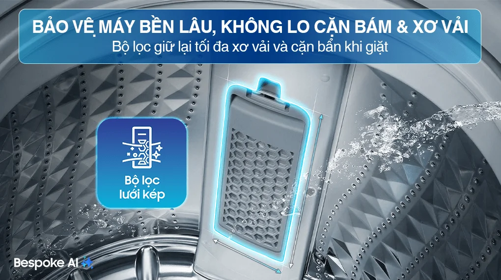 Máy Giặt Samsung Inverter 15 kg WA80F15B6BSV
