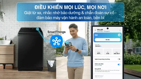 Máy Giặt Samsung Inverter 19 kg WA80F19B9BSV