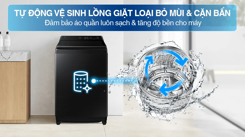 Máy Giặt Samsung Inverter 21 kg WA80F21B9BSV