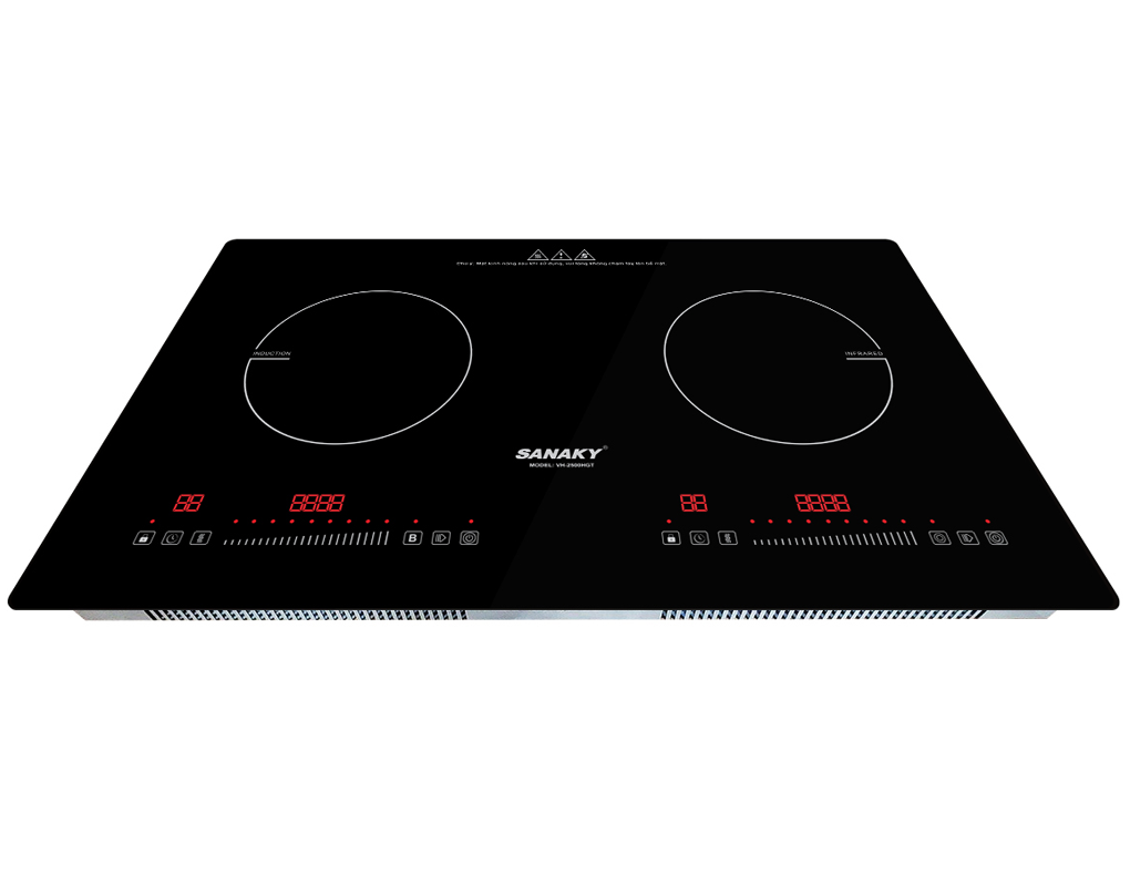 Bếp Đôi Điện Từ Và Hồng Ngoại Sanaky VH-2500HGT 5