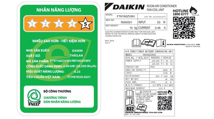 Máy Lạnh Daikin Inverter 2.5 Hp FTKY60ZVMV 4