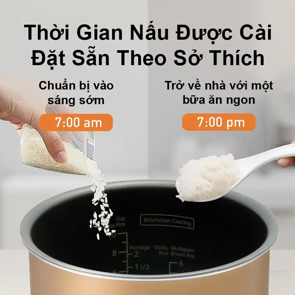 Nồi Cơm Điện Tử Panasonic SR-DM184KRA 1.8 Lít 11