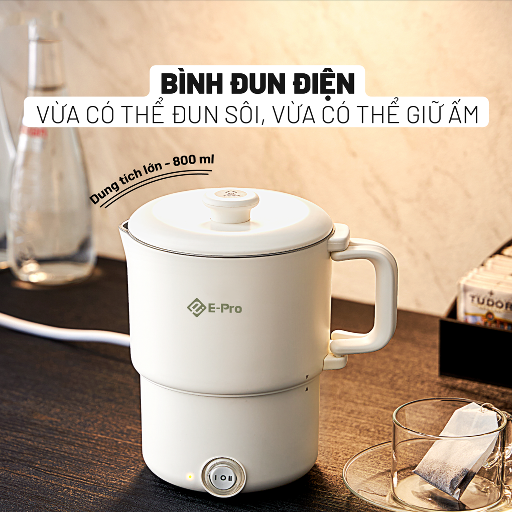 Bình Đun Điện E-PRO 800ml VEP-EKT-SS2 (ZDP) 3