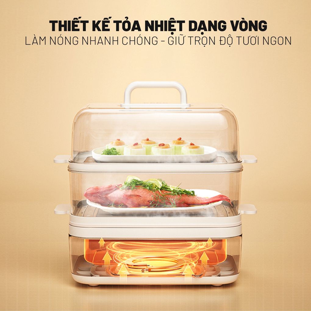 Nồi Lẩu Hấp Thủy Nhiệt Đa Năng E-PRO 22 Lít VEP-HPS-DZ8 (PP3) 5