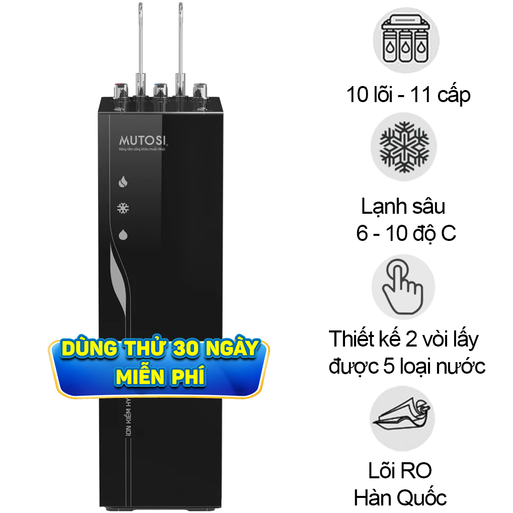 M&aacute;y Lọc Nước Ion Kiềm Hydrogen 10 L&otilde;i MP-P68K