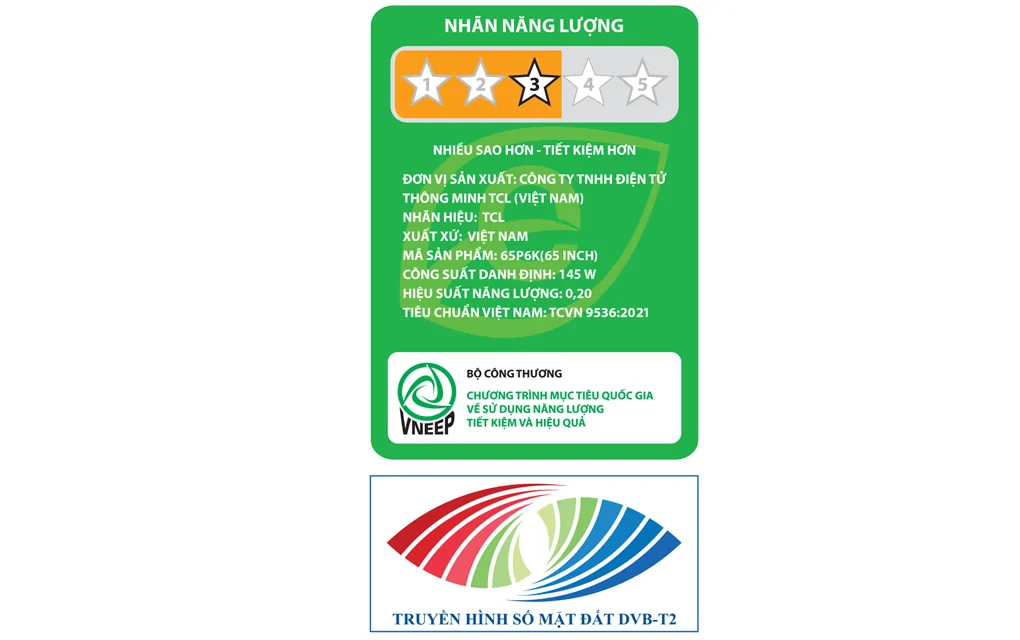 Google Tivi TCL 4K 65 Inch 65P6K 8