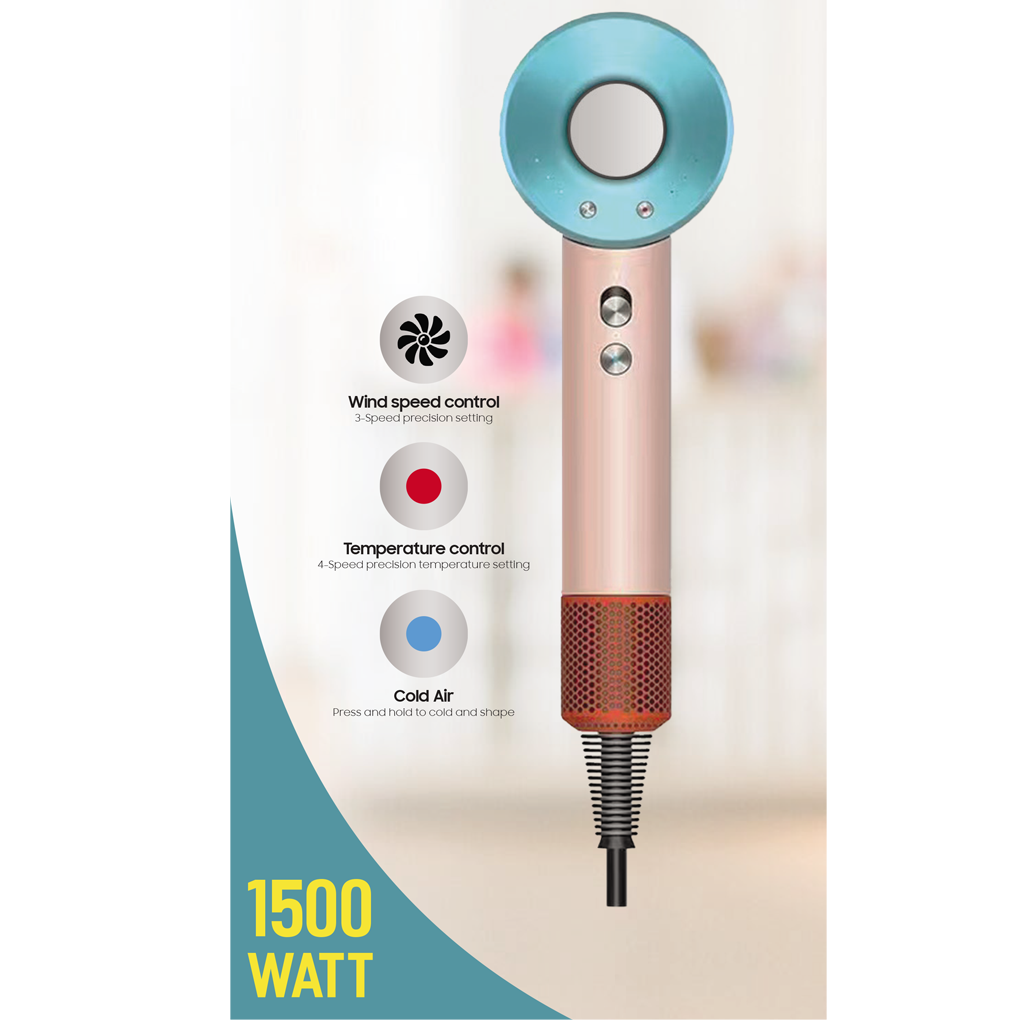 Máy Sấy Tóc Ion Âm Tốc Độ Cao Simplehome HG01 - Macaron Pink 3