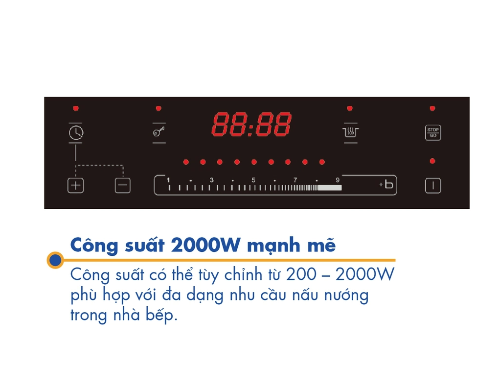 Bếp Điện Từ Korea King PIND-T39/B 2