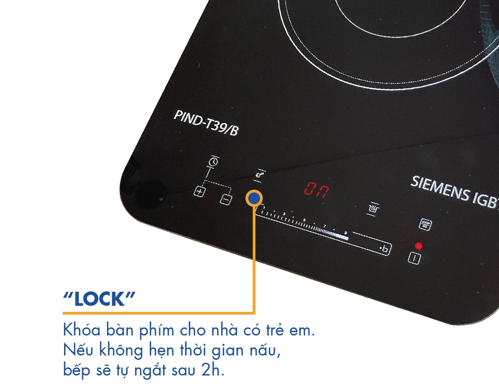 Bếp Điện Từ Korea King PIND-T39/B 3