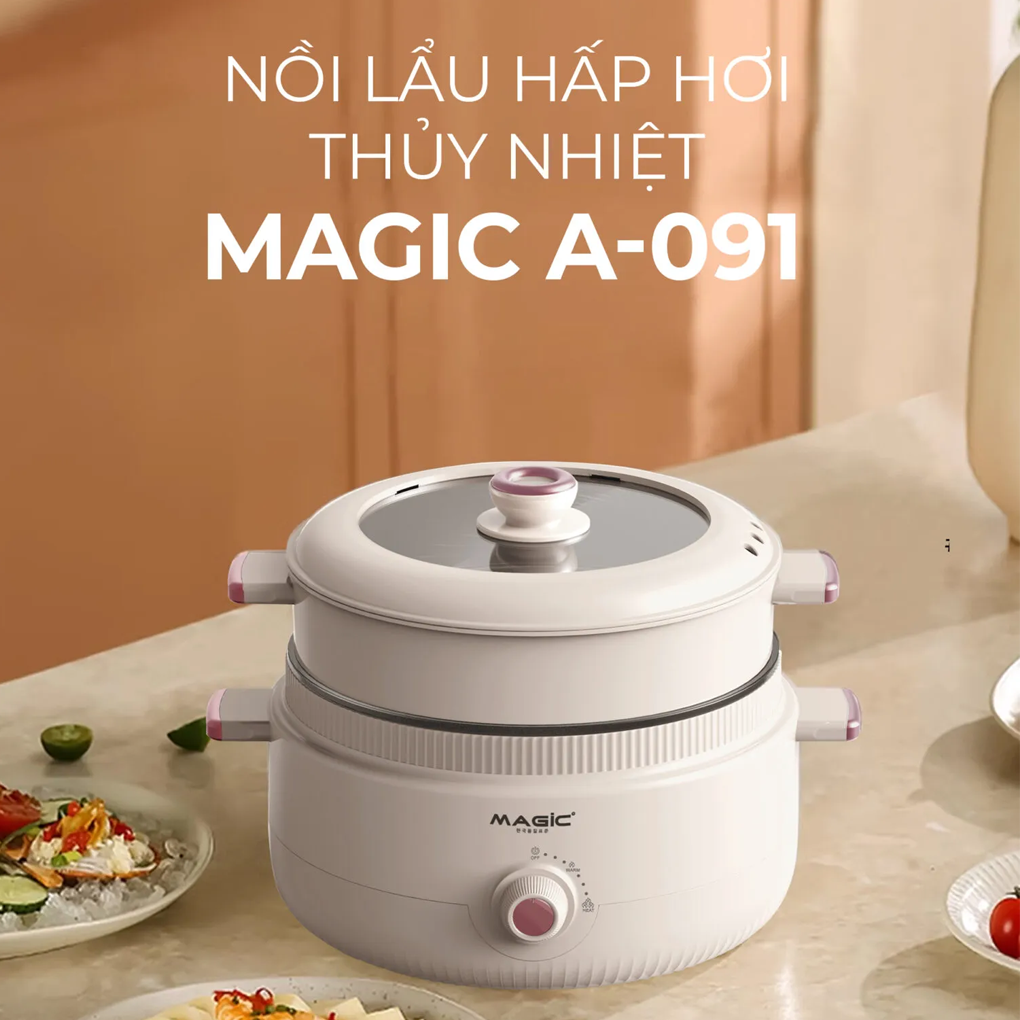 Nồi Lẩu Hấp Thủy Nhiệt Đa Năng Magic A-091 2