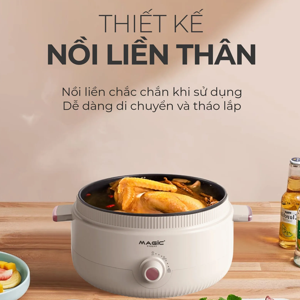 Nồi Lẩu Hấp Thủy Nhiệt Đa Năng Magic A-091 3
