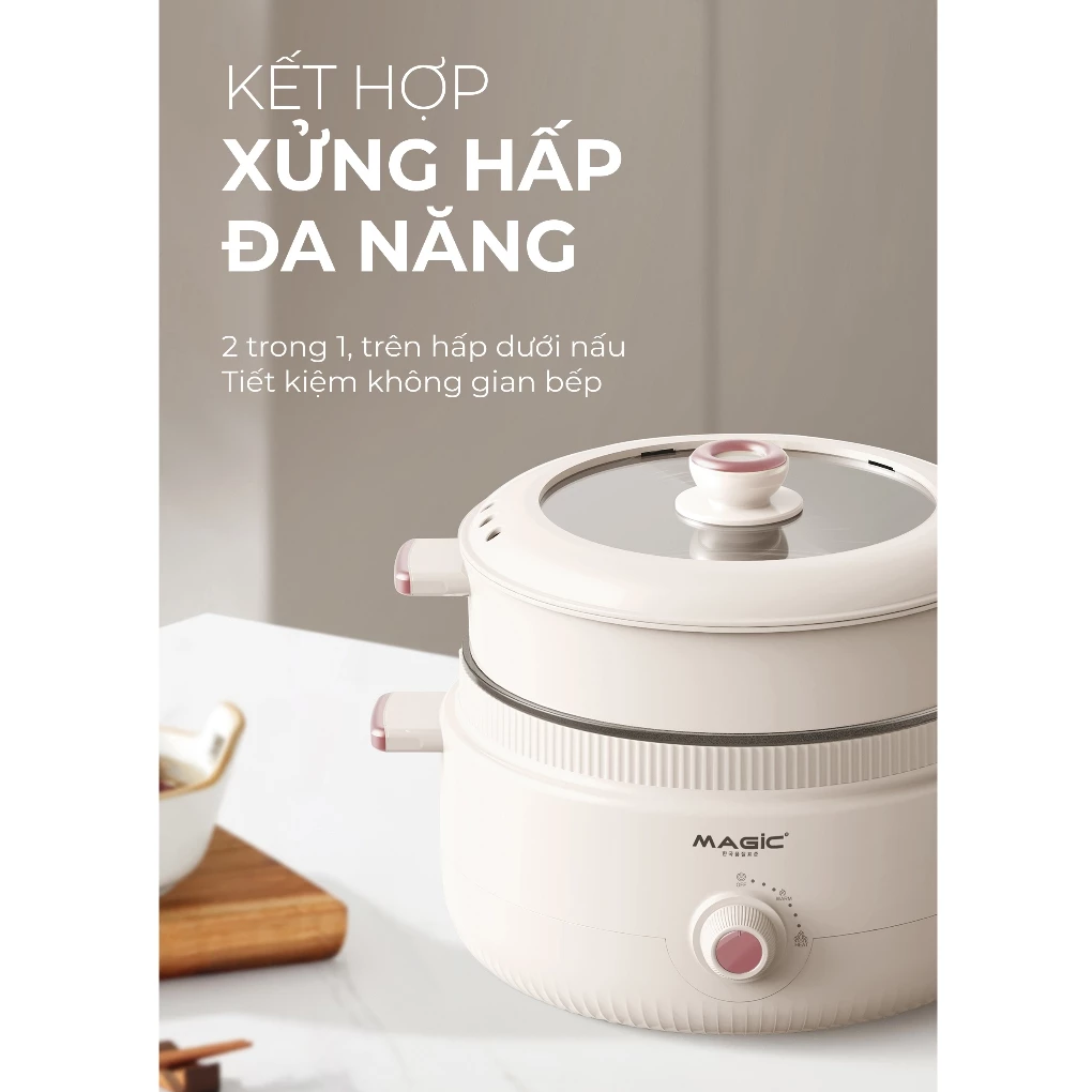 Nồi Lẩu Hấp Thủy Nhiệt Đa Năng Magic A-091 4