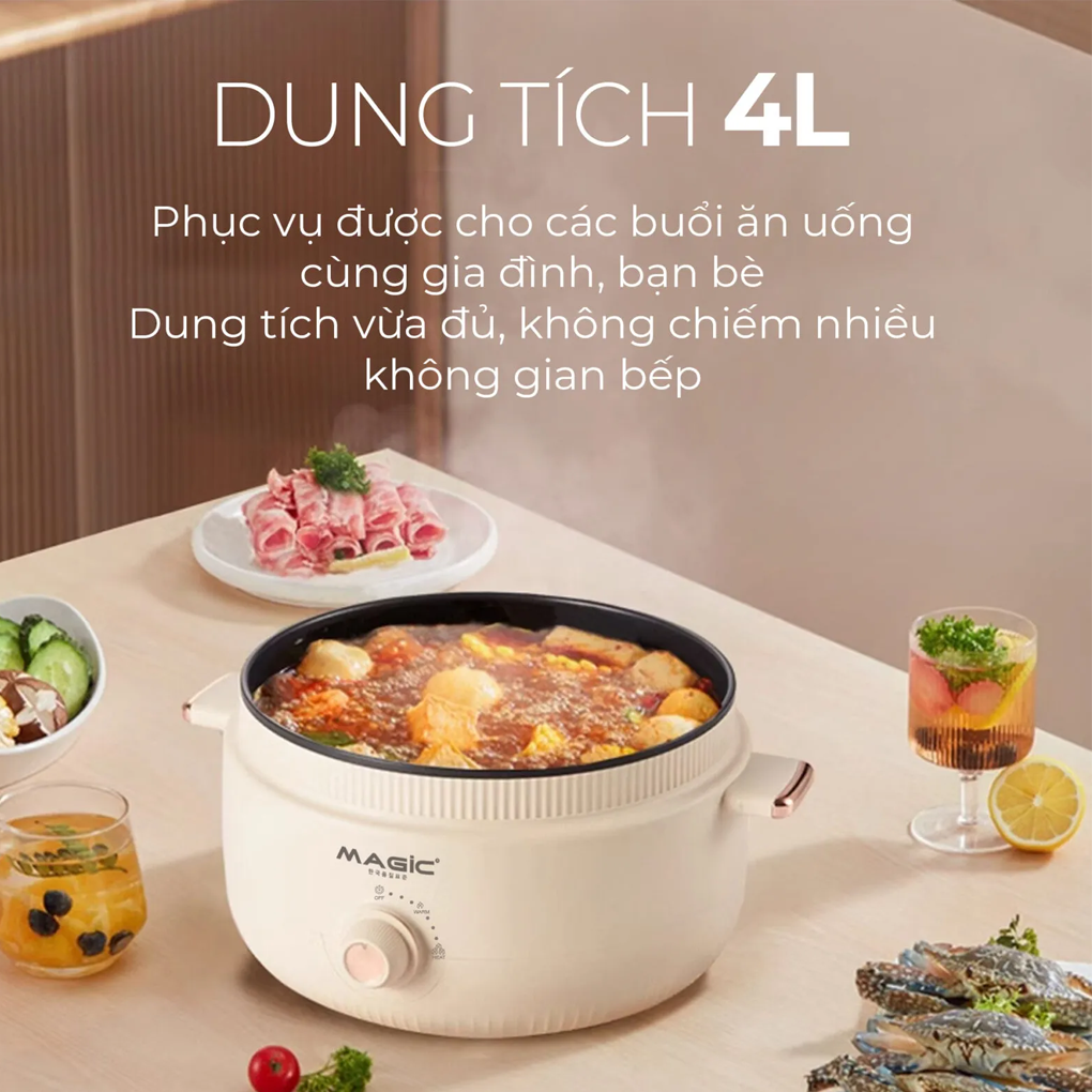 Nồi Lẩu Hấp Thủy Nhiệt Đa Năng Magic A-091 6