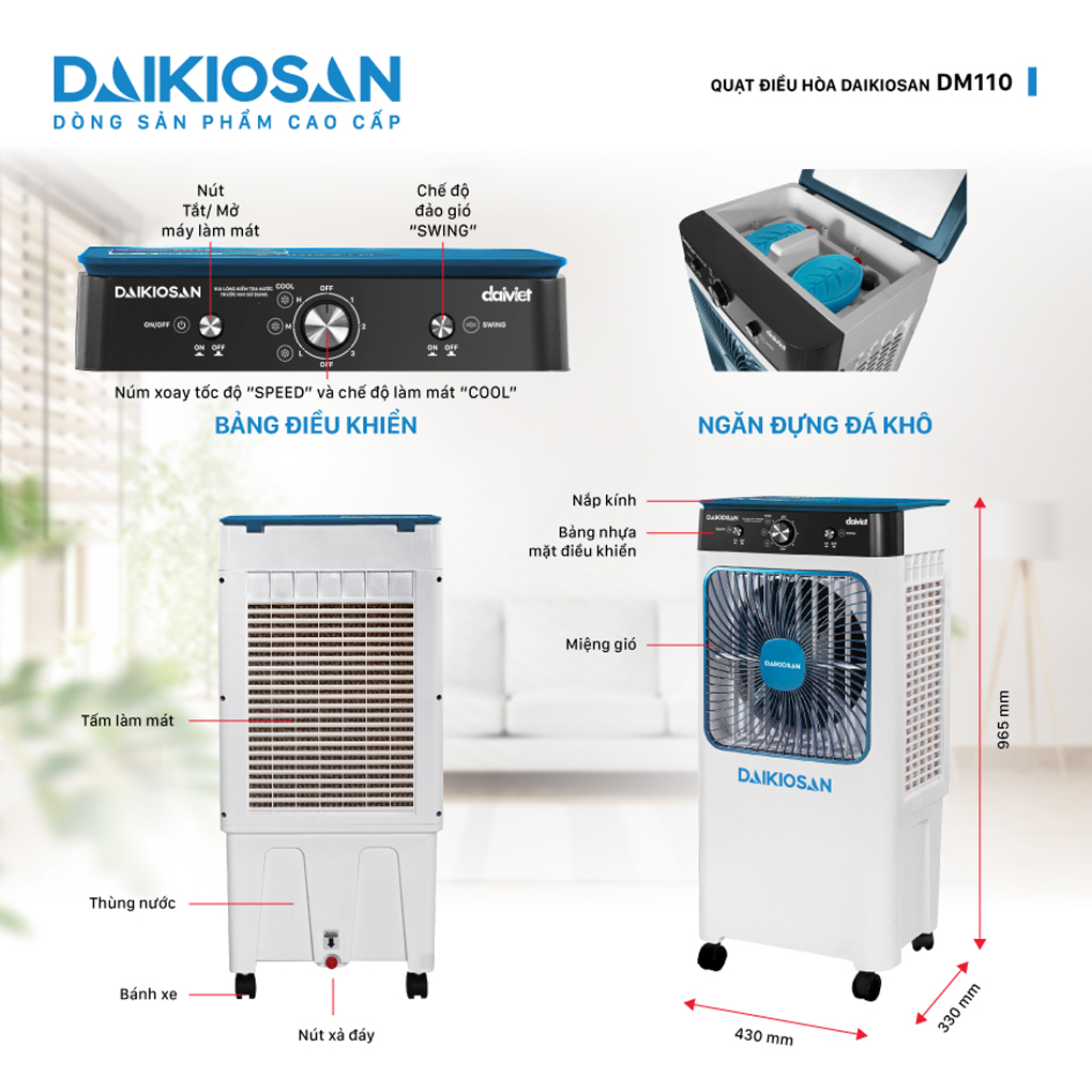 Quạt Điều Hoà Daikiosan DM110 10