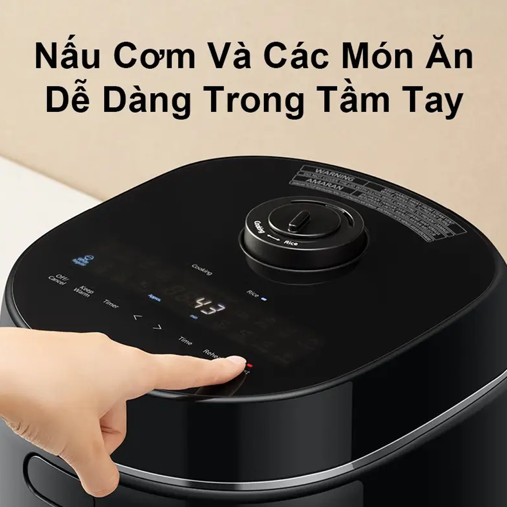 Nồi Cơm Điện Tử Panasonic SR-DM104KRA 1 Lít 10