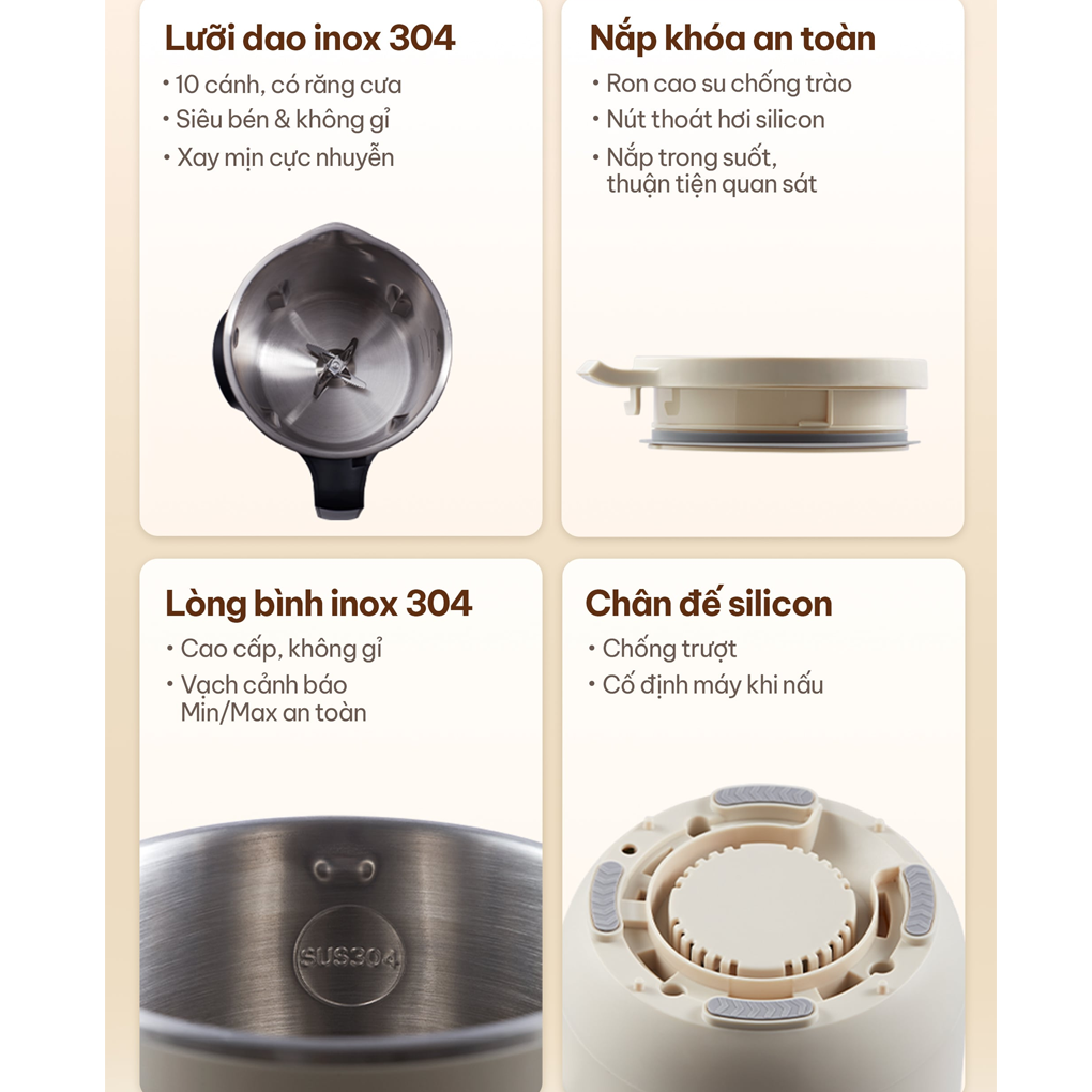 Máy Xay Sữa Hạt Đa Năng Comet CM9216 2