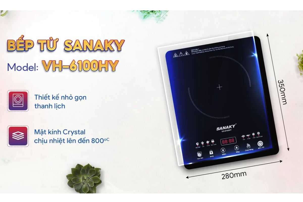 Bếp Điện Từ Đơn Sanaky VH6100HY 3