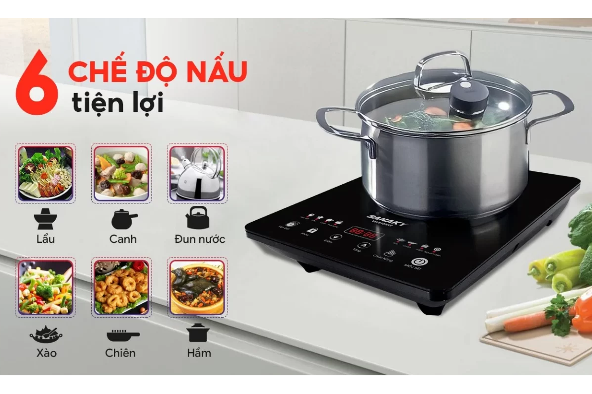 Bếp Điện Từ Đơn Sanaky VH6100HY 5