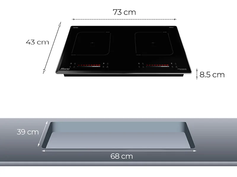 Bếp Đôi Điện Từ Sunhouse MaMa MMB82152-TMC 4400W - Xuất Xứ Thái Lan 12