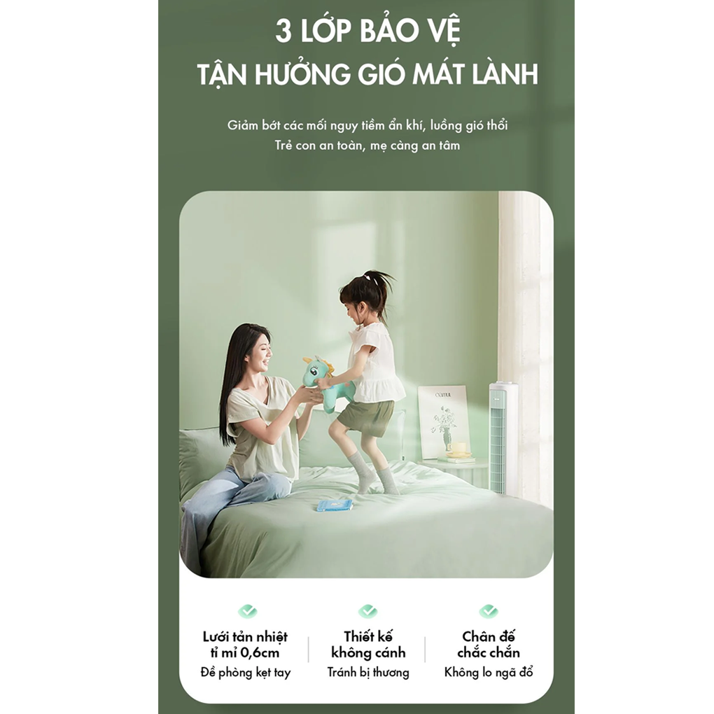 Quạt Tháp Đối Lưu Cao Cấp Bear DFS-D40G1 9