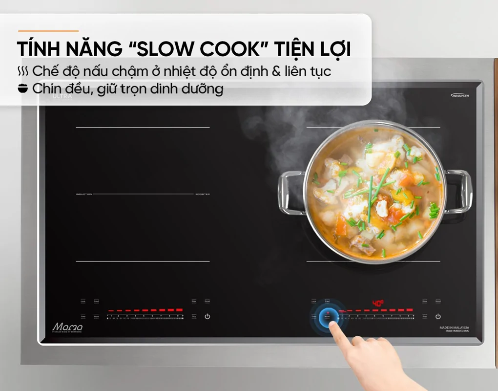 Bếp Đôi Điện Từ Sunhouse Mama MMB82172-MMC - Xuất Xứ Malaysia 7