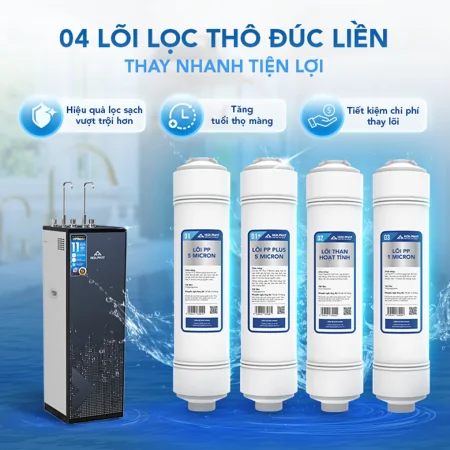 Máy Lọc Nước RO Nóng Nguội Lạnh Hòa Phát HPN666 11 Lõi 6