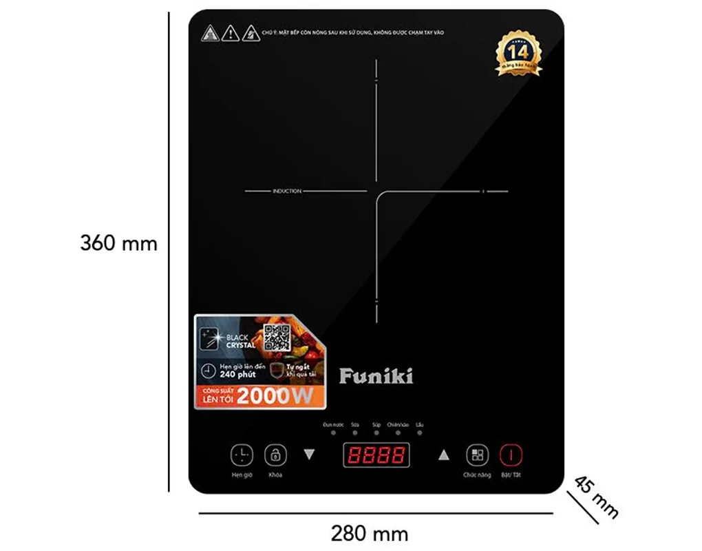 Bếp Điện Từ Đơn Funiki HSD8138 2000W 2