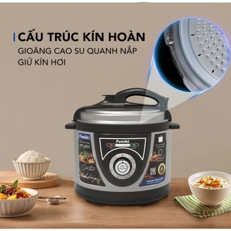 Nồi Áp Suất Điện Funiki HPC6855 5 Lít 4