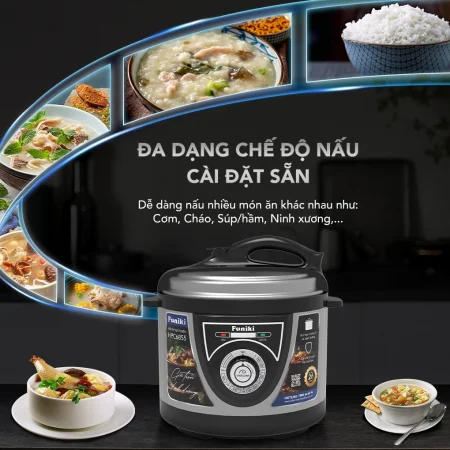 Nồi Áp Suất Điện Funiki HPC6855 5 Lít 5