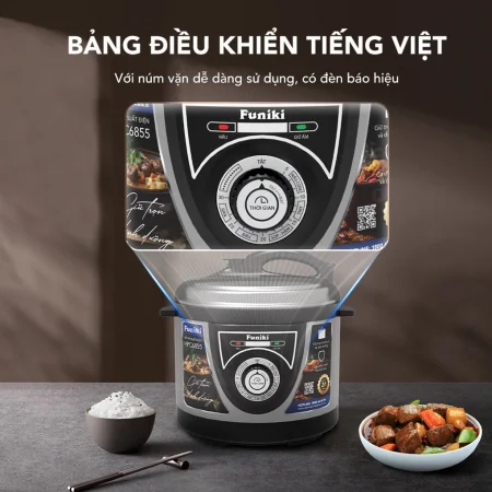 Nồi Áp Suất Điện Funiki HPC6855 5 Lít 8