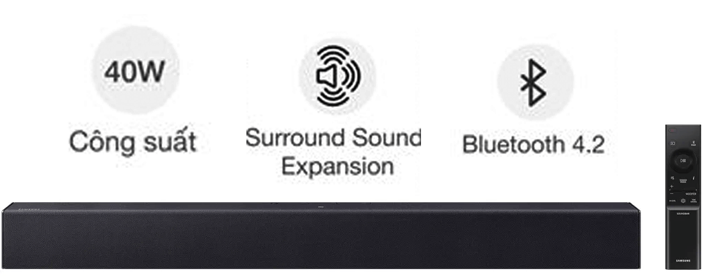 Bộ Loa Thanh HW-B400F/XV 40W