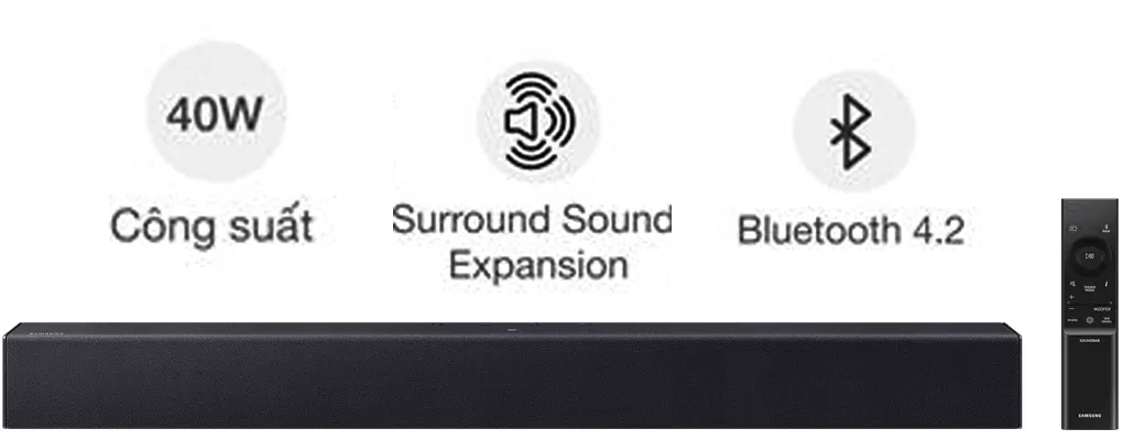 Bộ Loa Thanh Samsung HW-B400F/XV 40W