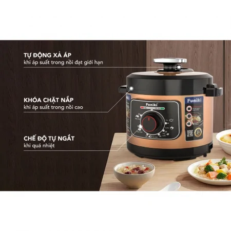 Nồi Áp Suất Điện Funiki HPC6858 6 Lít 11