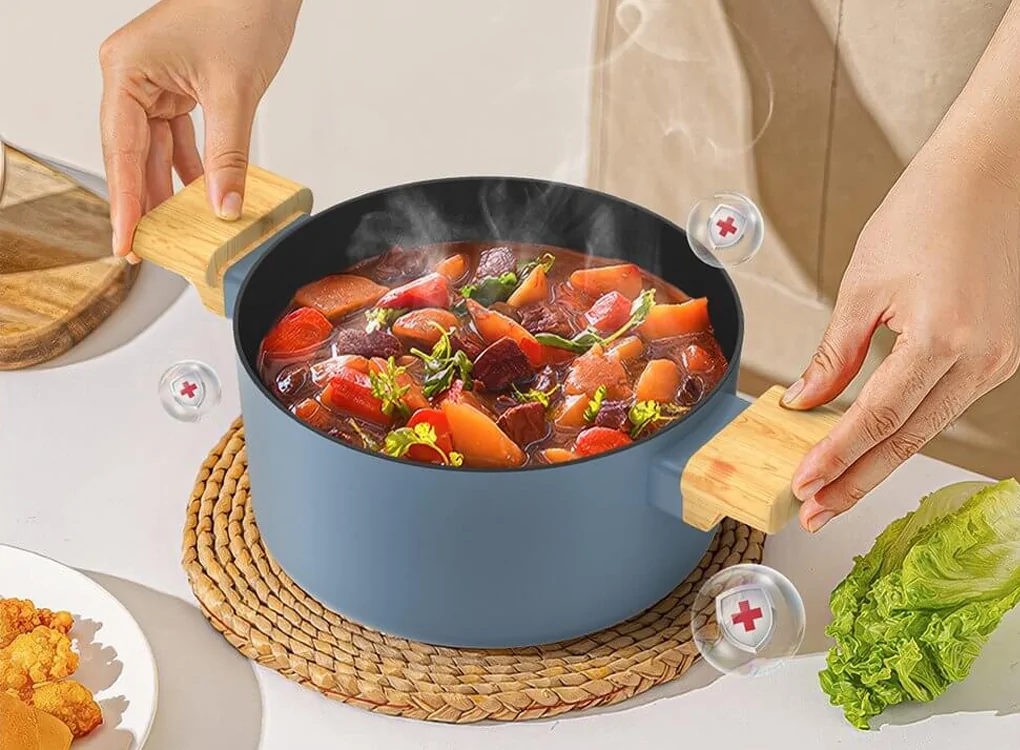 Bộ Nồi Chảo Chống Dính Vân Gỗ Elmich Nature EL-5206MG04 3