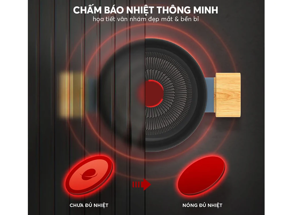 Bộ Nồi Chảo Chống Dính Vân Gỗ Elmich Nature EL-5206MG04 8