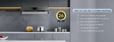 Máy Hút Mùi Âm Tủ Funiki HKH9638 6