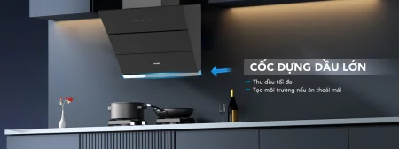 Máy Hút Mùi Áp Tường Kính Vát Funiki HKH9688 7